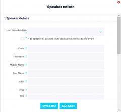 Speaker Editor